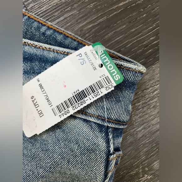 NWT Signature8 Simons Rhinestone Straight Leg Denim Size Small some stretch - Picture 4 of 7